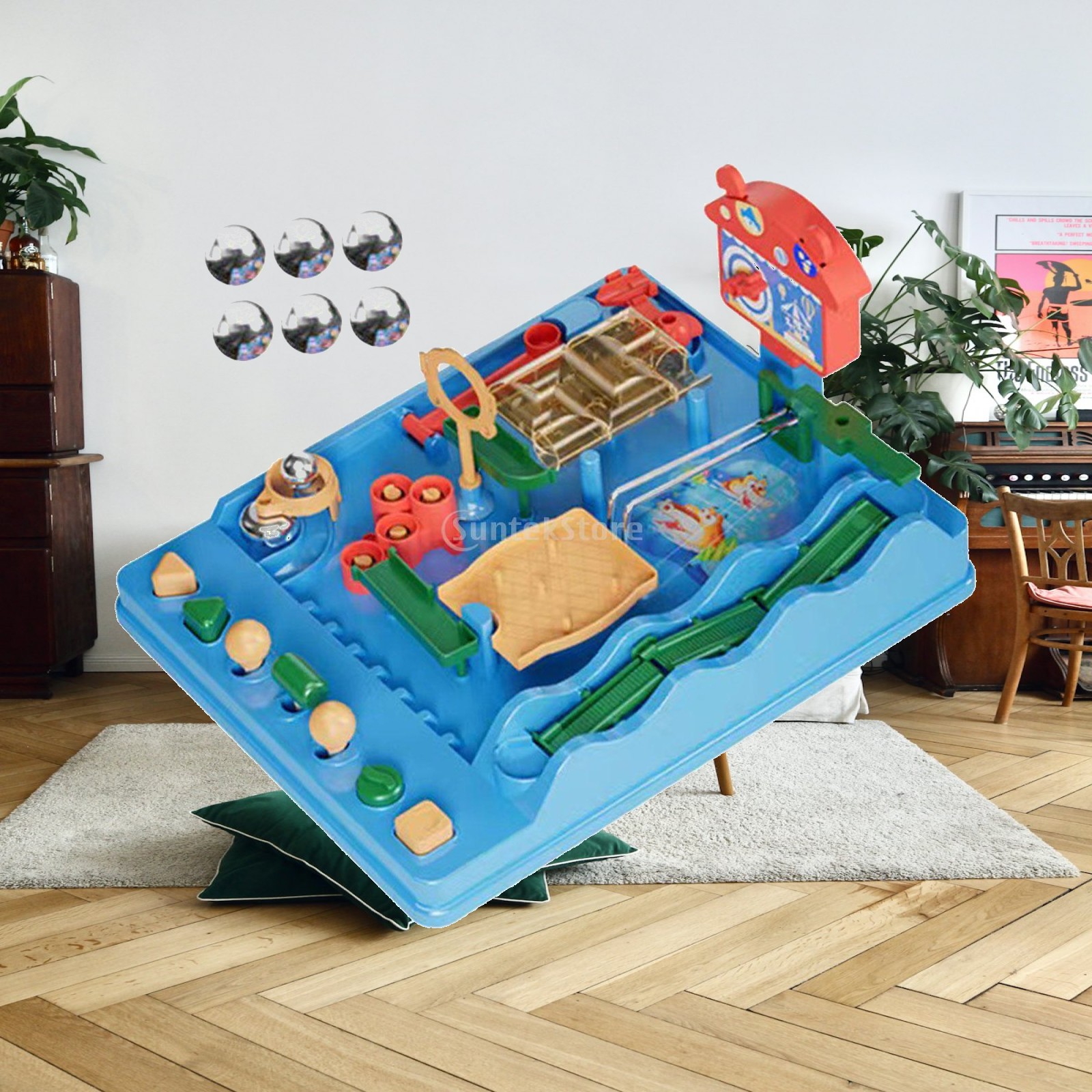 Board Game Race Track - Classic Marble Track Improve Motor Skills