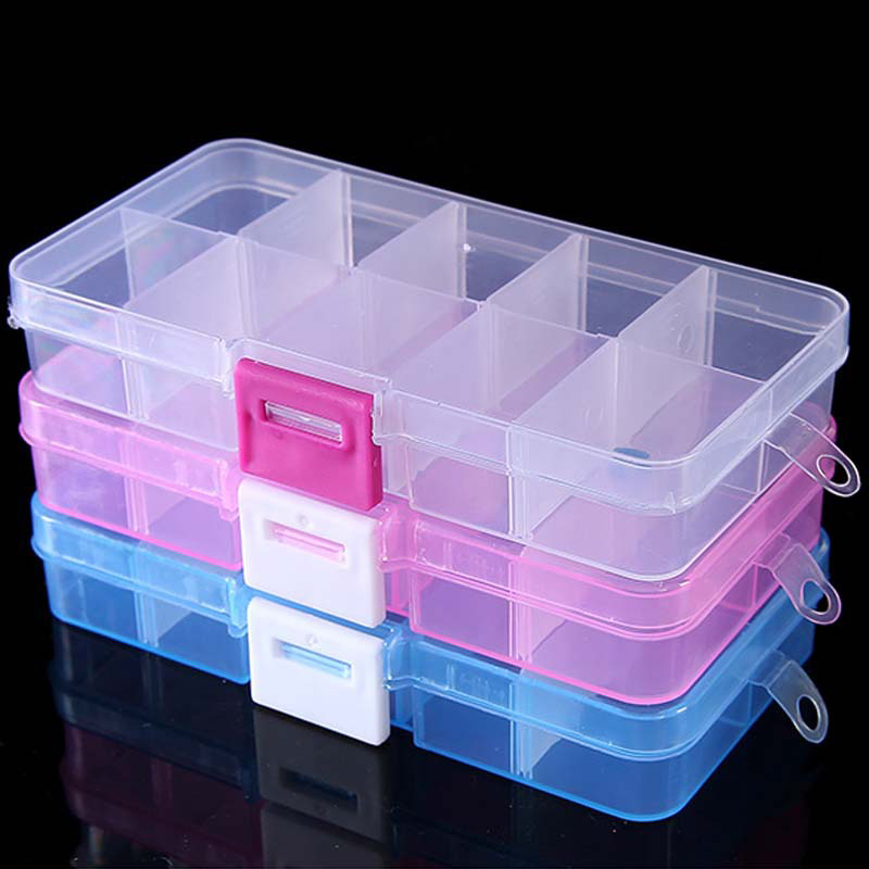 Token Tray Organizer - 10 Grids Nails Art organizer box