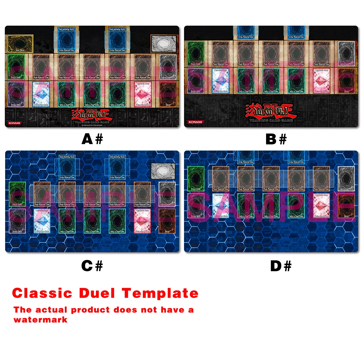 Board Game Template - YuGiOh Classic Mat Board Game Duel