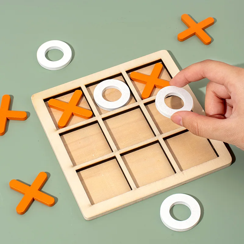 5pcs Wooden Tic Tac Toe Game D - Board Game Template review and price