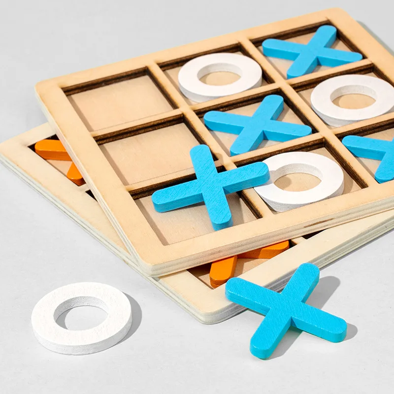 5pcs Wooden Tic Tac Toe Game D - Board Game Template review and price