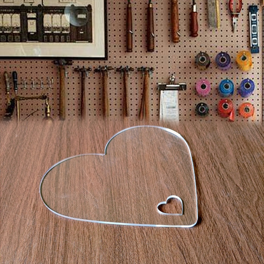 1PC  Acrylic Heart Shaped Rout - Board Game Template review and price