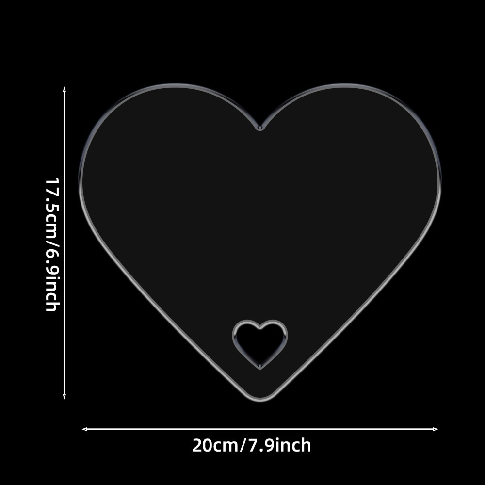 1PC  Acrylic Heart Shaped Rout - Board Game Template review and price