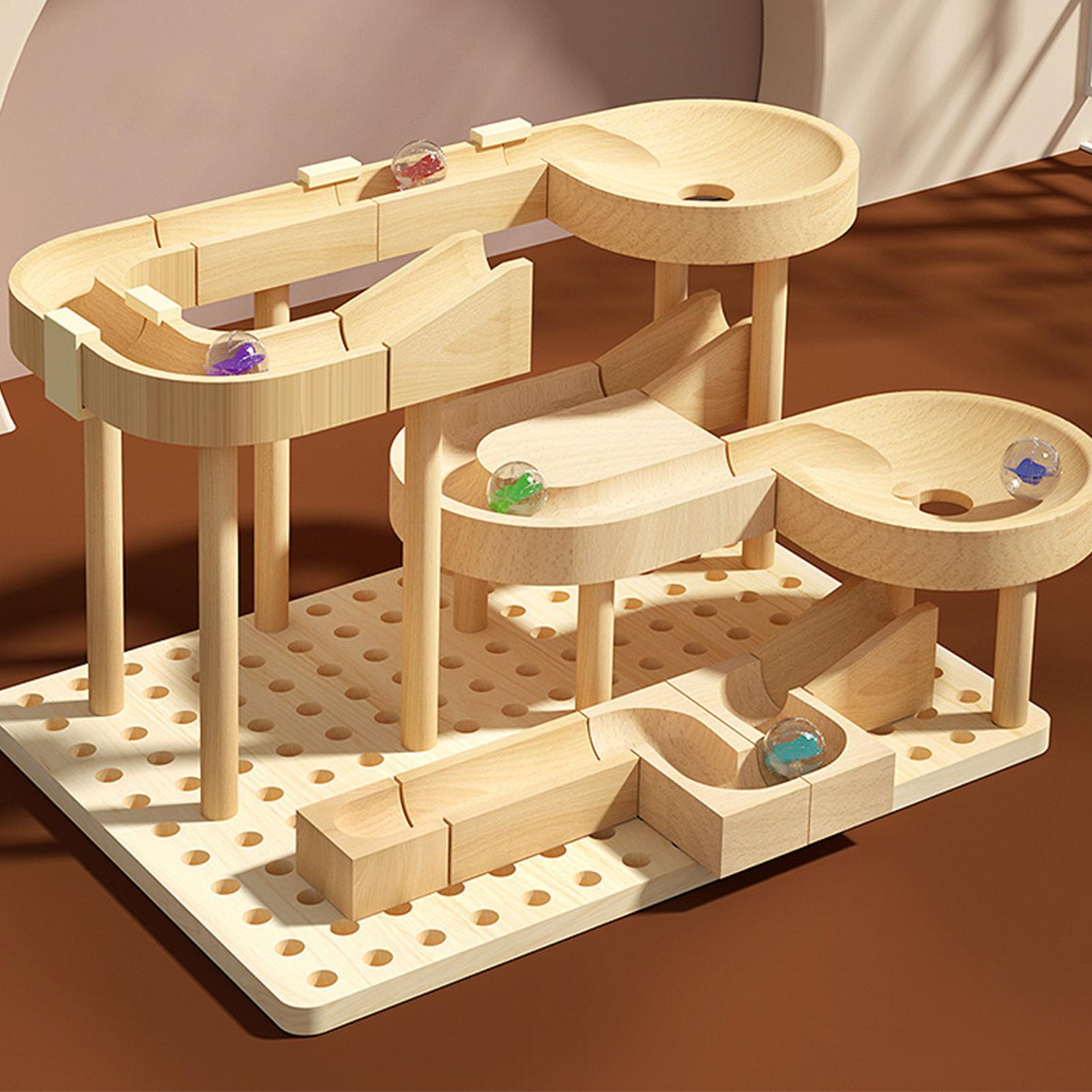 Wooden Marble Maze Race Track  - Board Game Race Track review and price