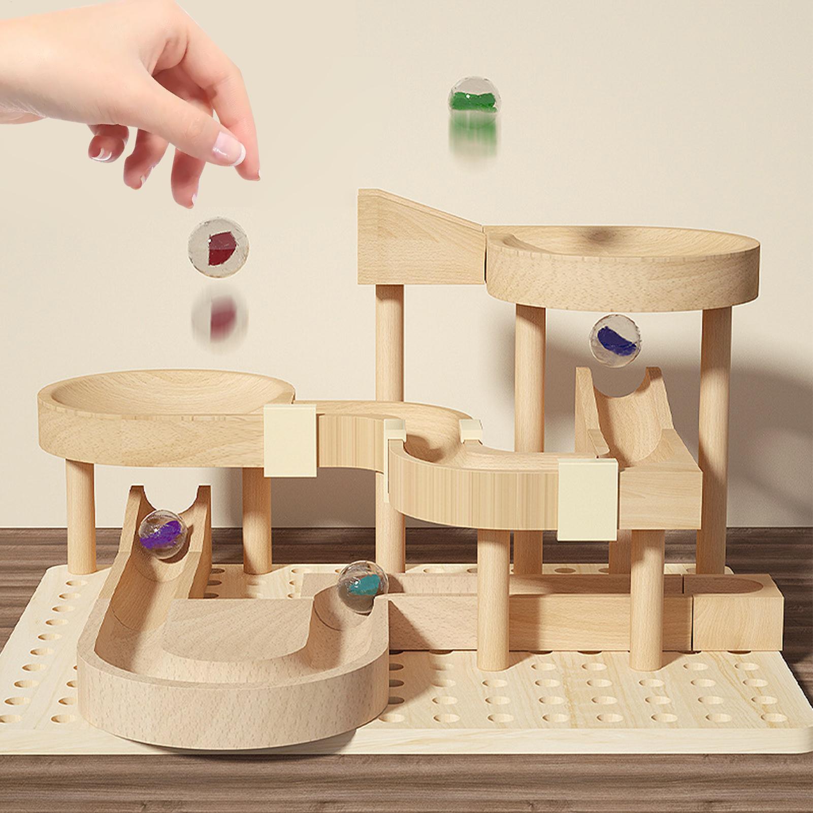 Wooden Marble Maze Race Track  - Board Game Race Track review and price