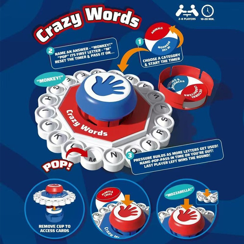 Crazy Words English Board Game - Board Game Quick review and price
