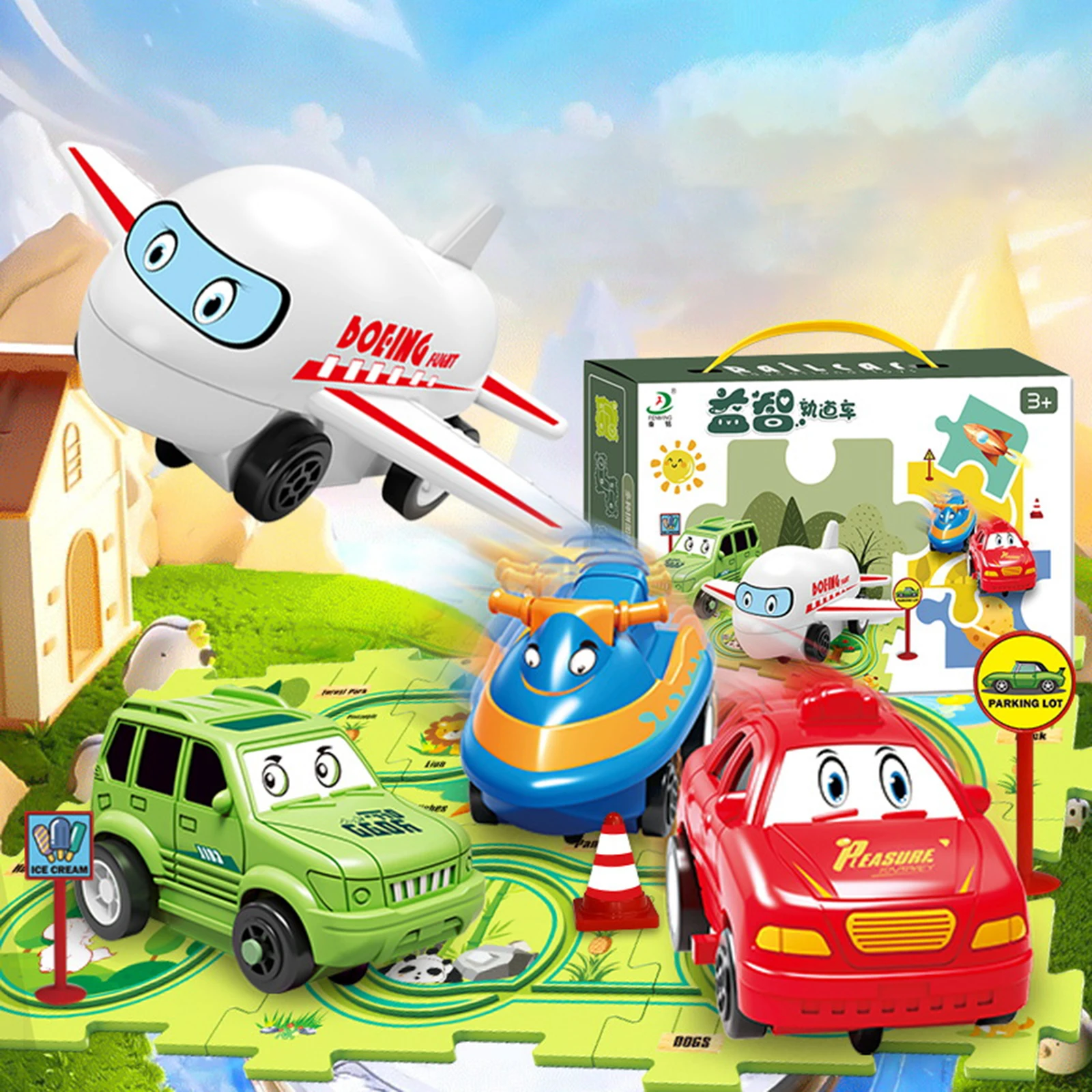 Montessori Kids Electric Rail  - Board Game Race Track review and price