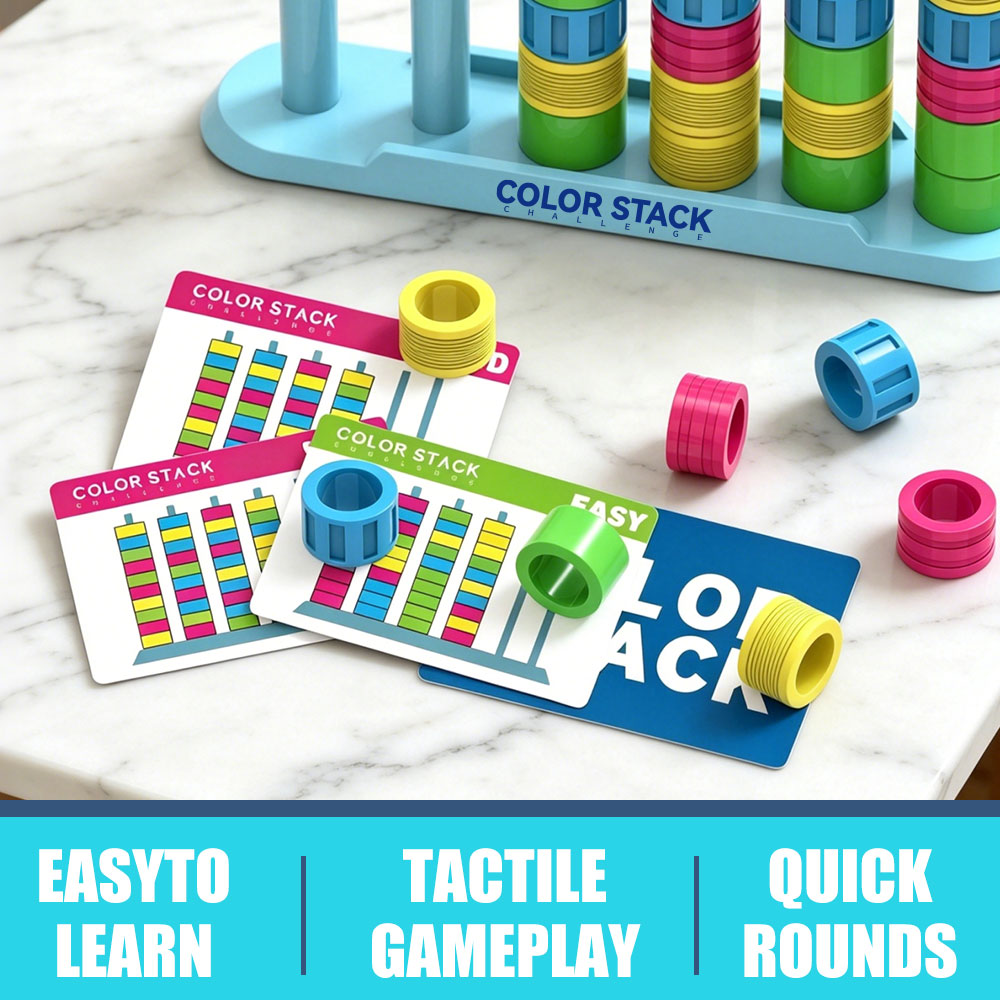 Color Stack Challenge A Fast-P - Board Game Quick review and price