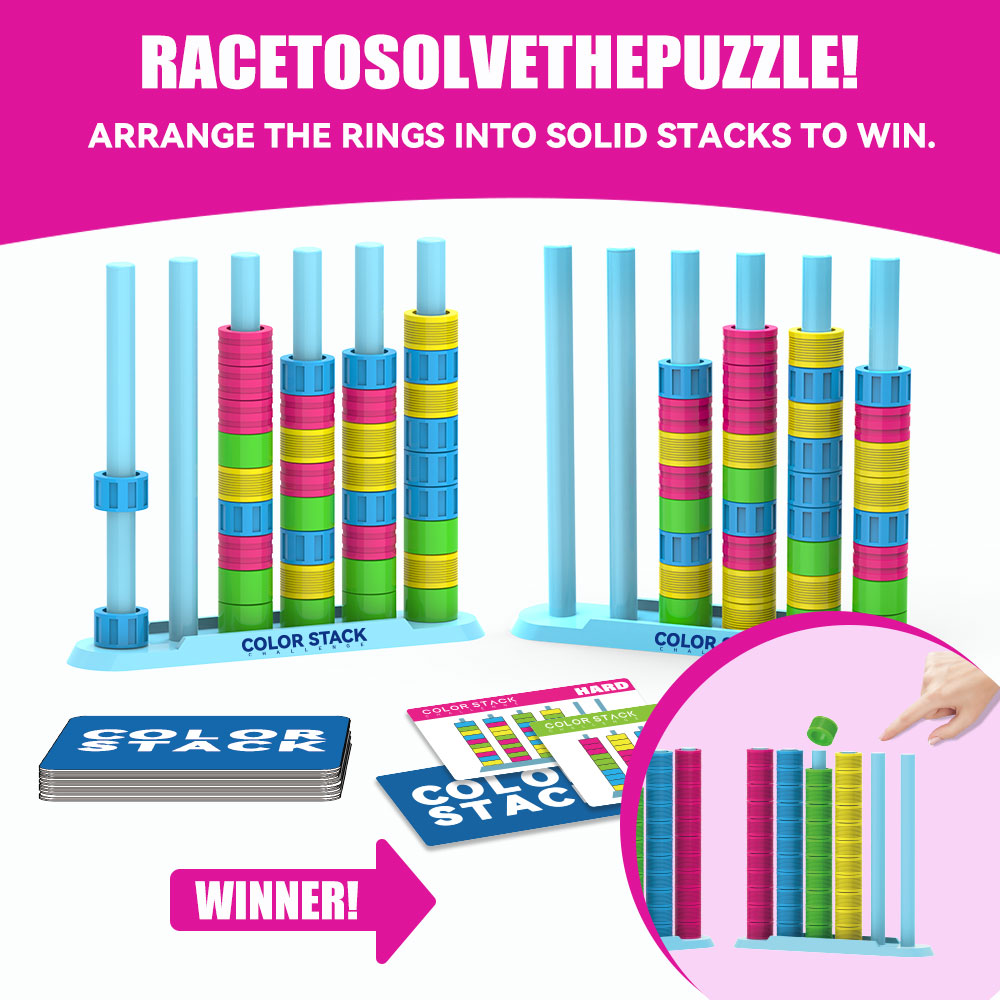 Color Stack Challenge A Fast-P - Board Game Quick review and price