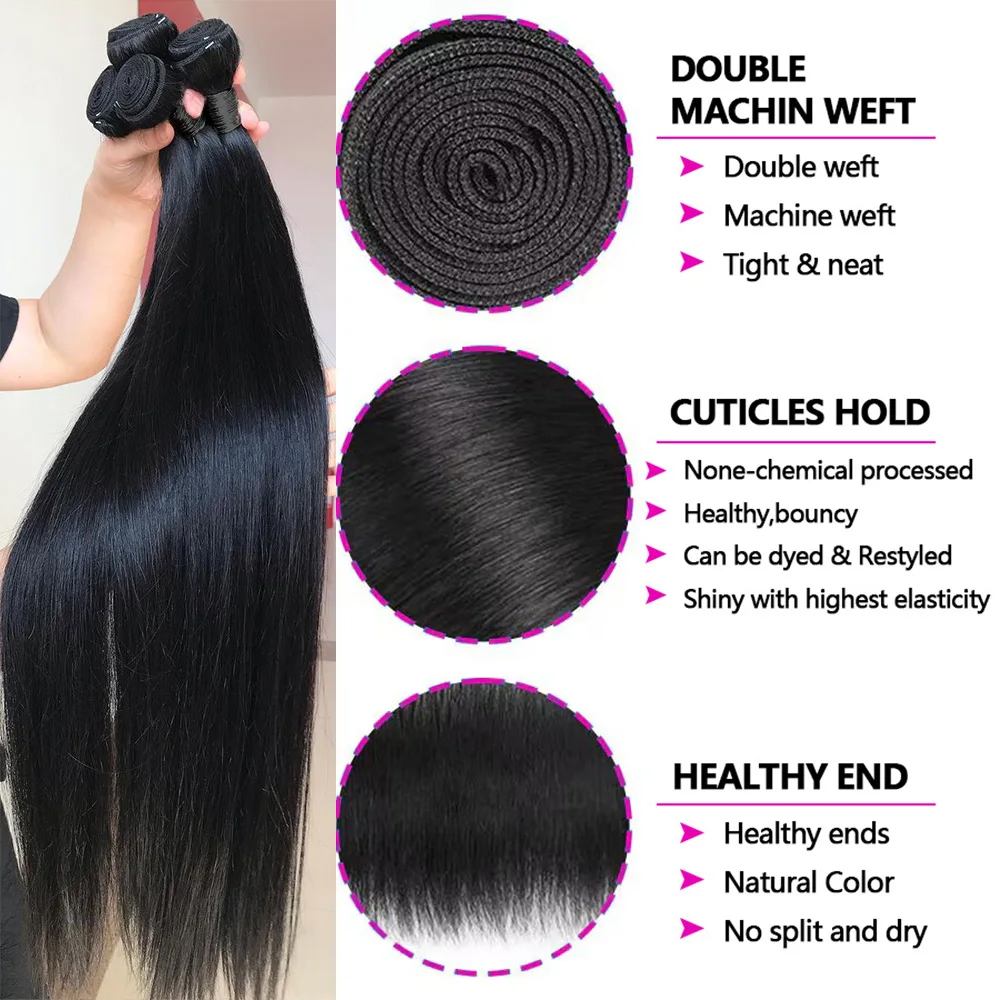 12A Straight Human Hair Bundle - Board Game Queen review and price