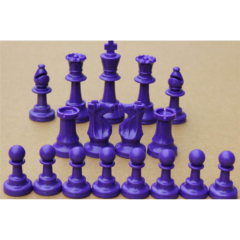 Colorful Plastic Chess Pieces  - Board Game Queen review and price