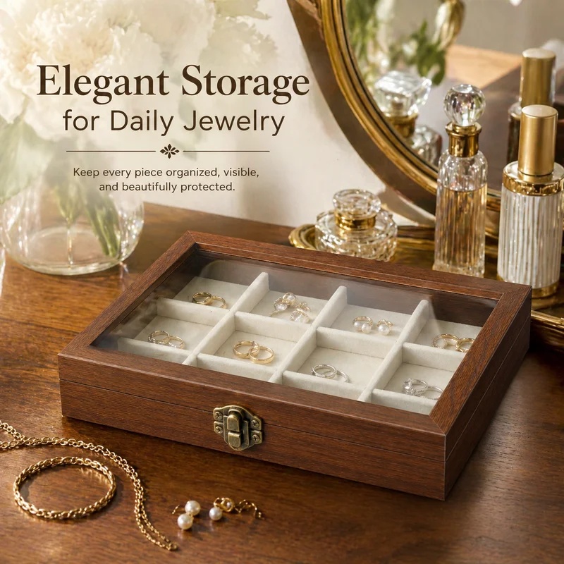 Bedroom Desktop Walnut Pattern - Token Tray Organizer review and price