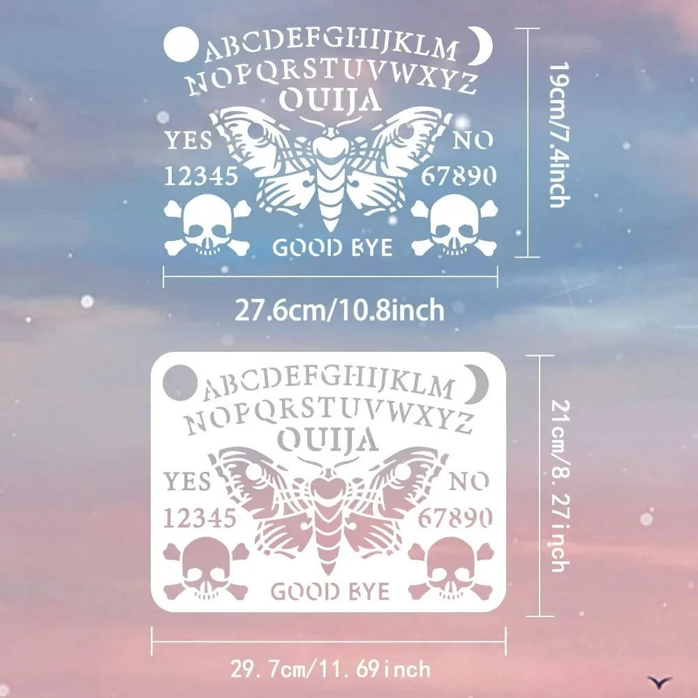 Ouija Board Stencil 8.3x11.7in - Board Game Template review and price
