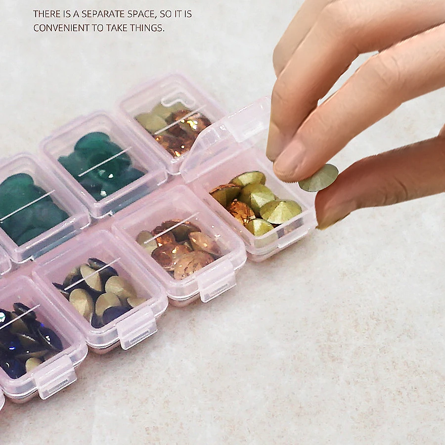 12 Compartments Plastic Rhines - Token Tray Organizer review and price